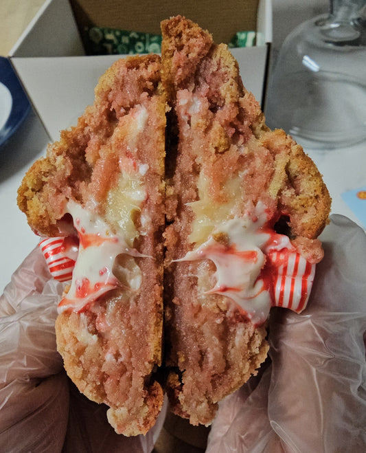 Candy Cane Lava Cookie